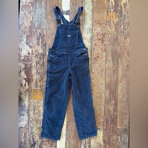 Patagonia Kids Dark Blue Unisex Corduroy Cotton Overalls | Small